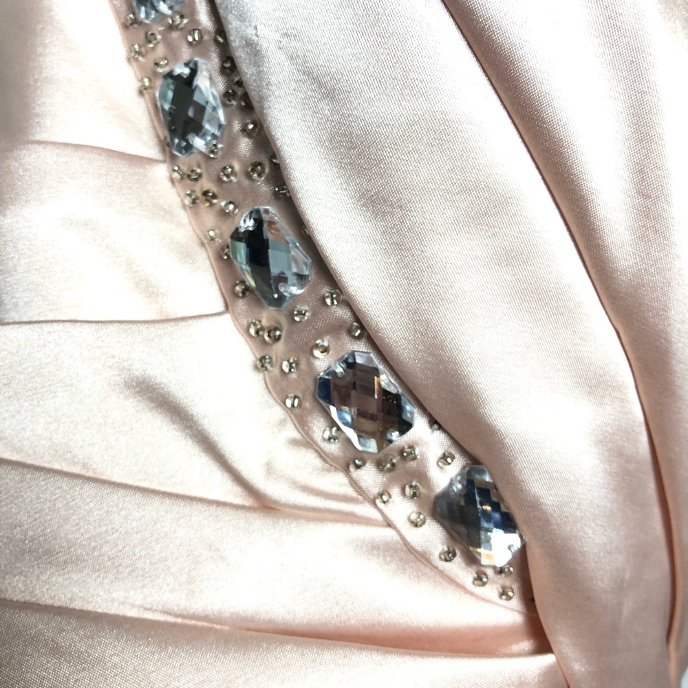 JJ’S HOUSE Pearl Pink Ruched layers bling strap 4 - Picture 4 of 16